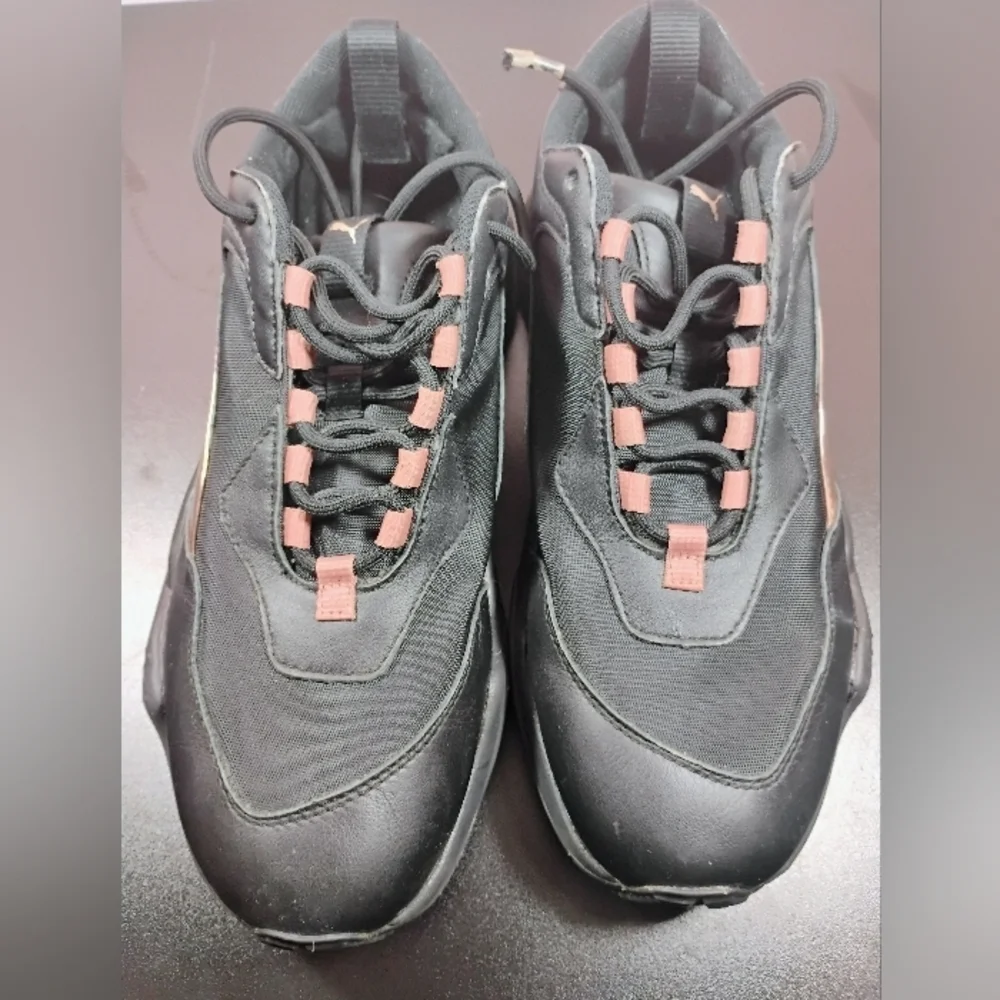 Puma Thunder Electric Sneakers Rose Gold Black Size 9